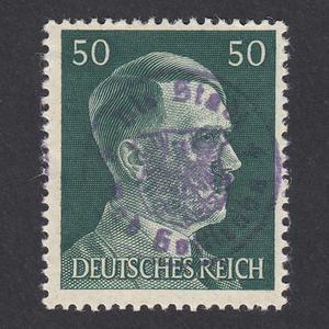 【ドイツ】1945年 Mi#17 ＊鑑定済＊ヒトラーヘッドへの臨時加刷（バート・ゴットロイバ）未使用切手 (xd4eSQCDs4)