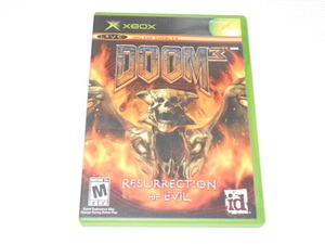 xbox*DOOM 3 RESURRECTION OF EVIL overseas edition * box attaching * instructions attaching * soft attaching 