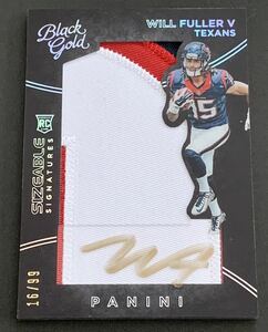 2016 Panini Black Gold Football Will Fuller V Patch Auto /99 No.121 RC Rookie Texans NFL サイン　パッチ　ルーキー　99枚限定