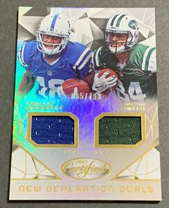 2015 Panini Certified Football Phillip Dorsett Dual Jersey /799 No.NG-WR2 NFL ジャージ　799枚限定　カード