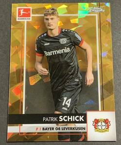 2020-21 Topps Chrome Sapphire Bundesliga Patrick Schick Gold Refractor /50 Leverkusen パトリックシック　レバークーゼン　50枚限定