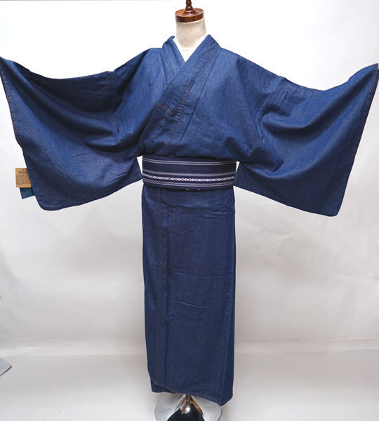 二尺袖着物袴フルセット L・Deen ショート丈 袴変更可能 NO38432-