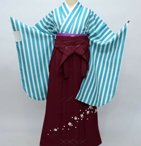  кимоно hakama комплект Junior для . исправление 135cm~143cm ANEN кимоно ткань. сделано в Японии шитье . hakama. за границей новый товар ( АО ) дешево рисовое поле магазин NO26235-02