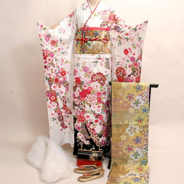 振袖 正絹 着物 フルセット 百花繚乱 小物まで20点一式すべて揃う 7
