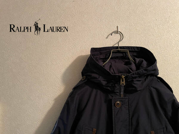 ◯ Ralph Lauren N3-B ダウン ジャケット / ラルフローレン ミリタリー コート Youth L ネイビー 紺 S Mens #Sirchive