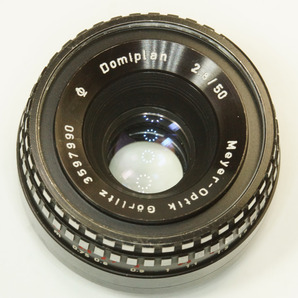 ドイツ製 Meyer-Optik Domiplan 2.8/50 Q1 ゼブラ M42 266NB-990 前期型 総金属筐体 Triplet ドミプランの画像4