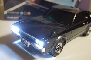 O 1/20スケール　R/C NISSAN SKYLINE GT-R　ケンメリ　ブラック　日産スカイラインGT-R　ラジコン　27MHz