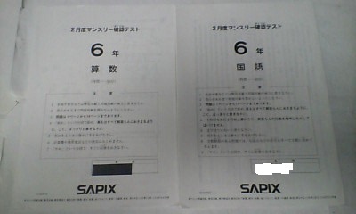 ヤフオク! -サピックス 6年 テストの中古品・新品・未使用品一覧