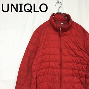 【人気】UNIQLO/ユニクロ ダウンジャケット 中綿ジャケット レッド サイズL/S5270