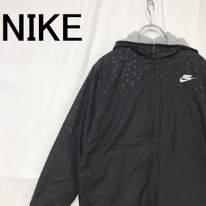 【人気】NIKE/ナイキ ジップアップジャケット ウィンドブレーカー スポーツウェア ポリエステル100％ ブラック サイズM キッズ/S5283