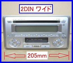 b3885 CD&カセットデッキ CDレシーバー トヨタ純正オプション FH-M8007ZT CKP-W55 パイオニア 2DINワイド 幅広 中古