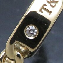 ティファニー TIFFANY&Co. マイクロリンク リング 指輪 2Pダイヤモンド 11号 K18YG イエローゴールド / 198815【中古】_画像6