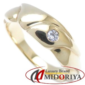  George Jensen Georg Jensen ring ring 1P diamond 13 number K18YG yellow gold / 198829[ used ]