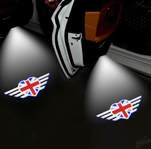 ◆ウィングロゴ投影◆ カーテシライト 2個セット LED クーパー専用 簡単取付 自動点灯 自動車 アクセサリー パーツ ウェルカムライト