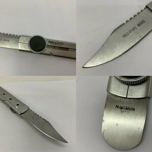 【K-2592】Daiwa ダイワ FIELDKNIFE 8000 MAGNUM ナイフ/ウロコ捕り/ステンレス 折りたたみナイフ 2点 現状品 セット【千円市場】の画像7