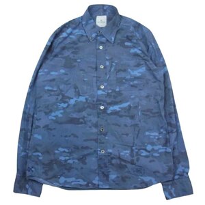 uniform experiment ユニフォームエクスペリメント 14SS UE-140003 カモフラ ボタンダウン シャツ 2【中古】