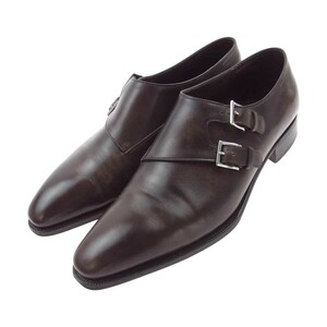 John Lobb ジョンロブ CHAPEL チャペル ダブルモンクストラップ レザー シューズ ブラウン系 9.5【中古】