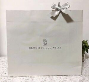 b Rene ro*kchineli[BRUNELLO CUCINELLI]shopa- bag for 34×30×12cm (1745) regular goods shop sack brand paper bag gray .... delivery 