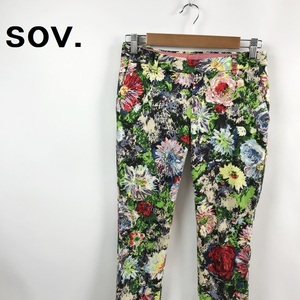 【人気】sov./ソブ スキニーパンツ 柄パンツ ダブルスタンダードクロージング 総柄 マルチカラー サイズ36 レディース/S5308