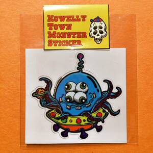 KOWELLY TOWN コウェリータウン ステッカー No.10 エイリアン alien 宇宙人 monster モンスター デカール ロウブロウ HOTROD ホットロッド 