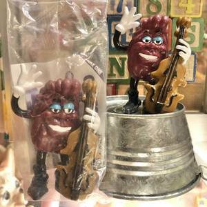 カリフォルニアレーズン バスプレイヤー ウッドベース PVC フィギュア California Raisins Bass Player アドバタイジング キャラクター