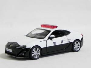 トヨタ 86 パトロールカー ダイキャスト プルバックカー