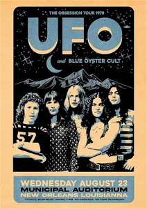 ポスター★UFO 1978 USツアーポスター レプリカ★マイケル・シェンカー/UFOライブ/フライングV