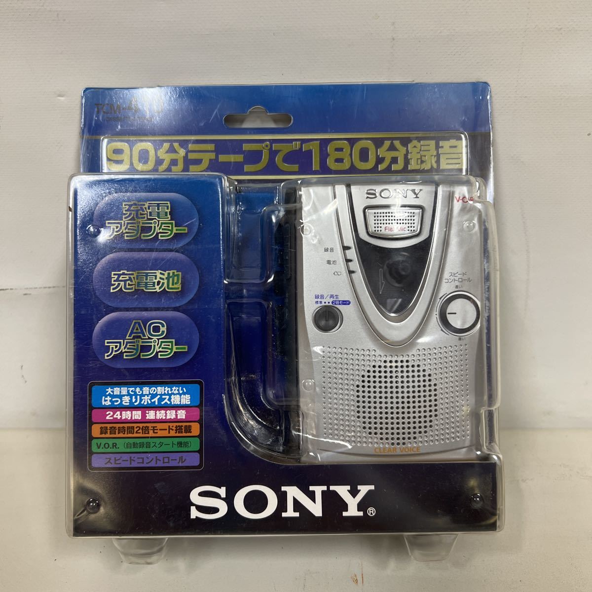 新品】SONY TCM-410 カセットテープレコーダー
