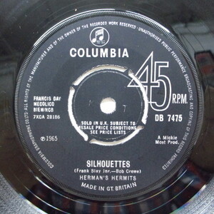 HERMAN'S HERMITS-Silhouettes (UK Orig.Round Center)