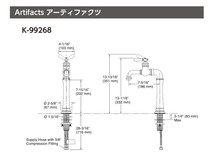 新品展示品！1点のみ！★KOHLER(コーラー)★アーティファクツ／キッチン水栓(K-99268-SN)★定価217,100円★ＤＩＹ・リフォームに是非！_画像2