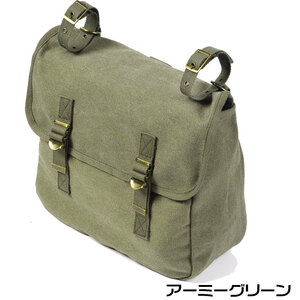 DIN MARKET／ディンマーケット Canvas Saddle Bag（キャンバスサドルバッグ）　カラー：アーミーグリーン