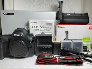 Canon キヤノン EOS 5D Mark IV ボディ BG-E20 バッテリーグリップ 予備バッテリー 32GBメモリ 6カ月動作保証