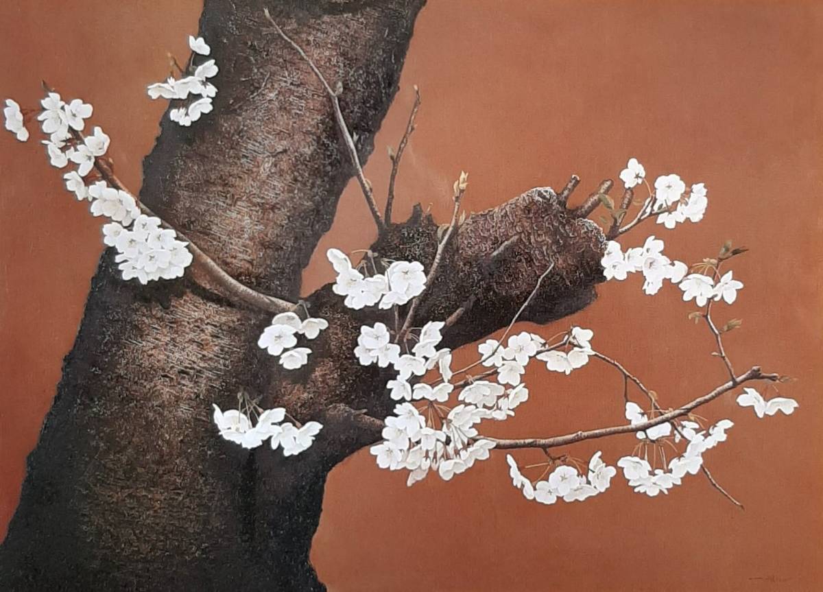 河合美江, ｢白桜譜｣, 希少画集の額装画, 四季, 風景, 人気作品, オーダーマット付･日本製新品額入り, 送料無料, 絵画, 油彩, 自然, 風景画