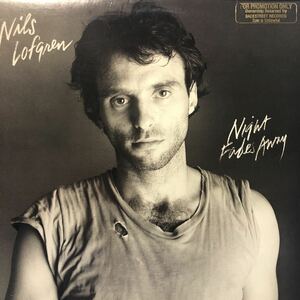 Nils Lofgren Night Fades Away LP ニルスロフグレン 米プロモ レコード 5点以上落札で送料無料B