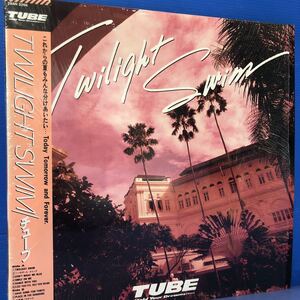 TUBE チューブ Twilight Swim シュリンク付 帯付LP レコード 5点以上落札で送料無料B