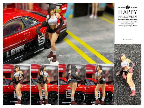 1:64 美戦士 美女 ティナコスプレ フィギュア トミカサイズ ジオラマ MINI GT LBWK 日本未発売マテル ミニカー MATTEL