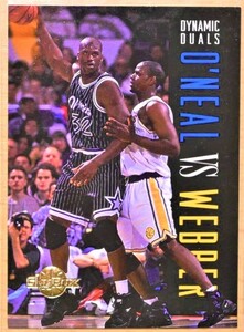 Shaquille O'Neal (シャキールオニール) 1994 SKYBOX DYNAMIC DUALS,VS WEBBER トレーディングカード 【NBA,MAGIC,オーランドマジック】