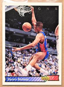 DENNIS RODMAN ( Dennis * rod man ) 1992 UPPER DECK 92-93 trading card 242[NBAte Toro ito* piston zDetroit Pistons]