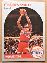 CHARLES SMITH (チャールズ・スミス) 1990 NBA HOOPS トレーディングカード 【90s CLIPPERS クリッパーズ】_画像1