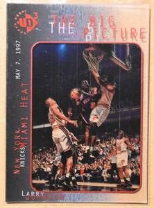LARRY JOHNSON (ラリー・ジョンソン) 1997 MAY 7,THE BIG PICTURE トレーディングカード 【NBA,MIAMI HEAT,マイアミヒート,ニックス Knicks