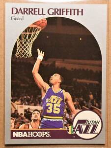 DARRELL GRIFFITH (ダレル・グリフィス) 1990 NBA HOOPS トレーディングカード 【90s UTAH JAZZ ユタジャズ】