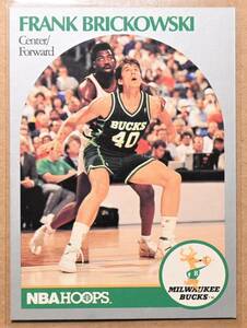 FRANK BRICKOWSKI (フランク・ブリコフスキー) 1990 NBA HOOPS トレーディングカード 【90s BUCKS ミルウォーキーバックス】
