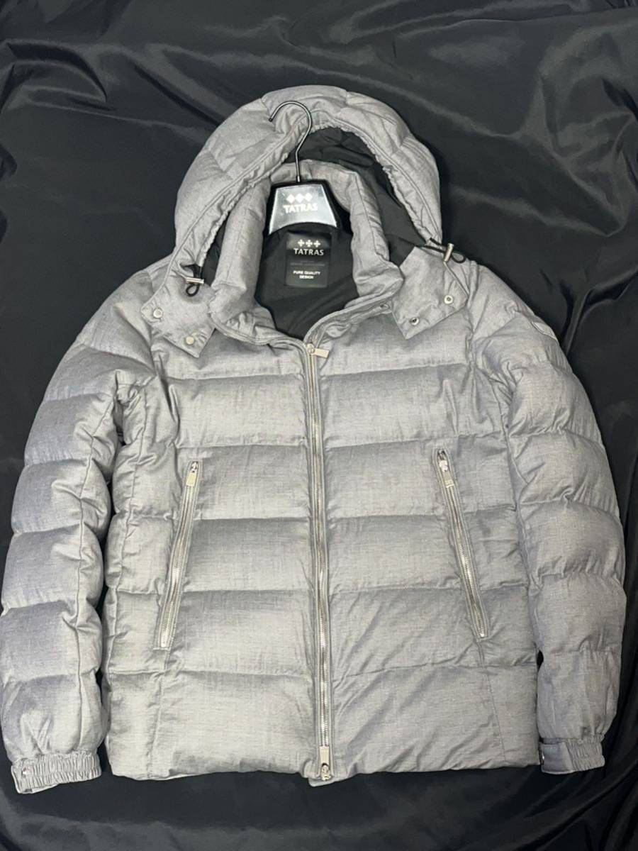 新品 タグ付き】TATRAS タトラス フード付きダウンベスト ブラウン