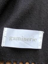 フランス製 ギャミヌリィ マフラー ストール 薄手 ブラック ユニセックス　　gaminerie DESCOURS PARIS ROYAL SOFT 柳6510_画像6