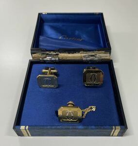 00K 1 Cartier カルティエ カフスボタン カフス ゴールドカラー アクセサリー ブランドアクセサリー 装飾小物