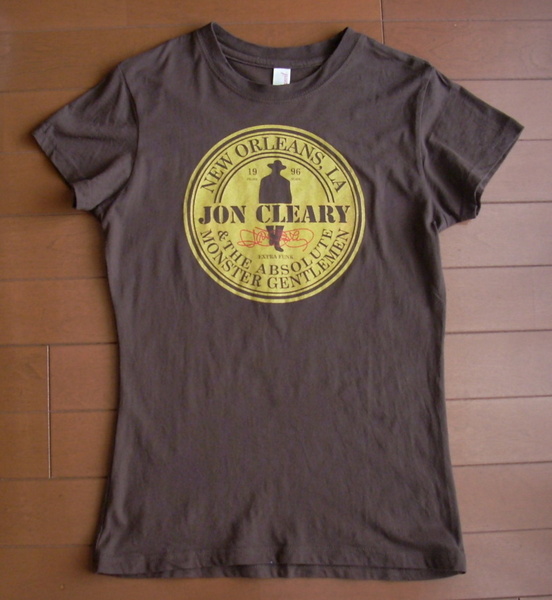 Jon Cleary【Official T-Shirts】Size : US Ladies Medium / ジョン・クリアリー / New Orleans Piano / Funk