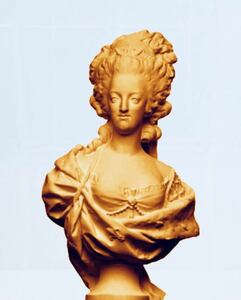 マリー・アントワネット　胸像　オブジェ　フランス王妃　ベルサイユ　ゴールド　像