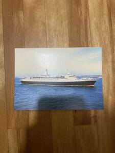 昭和レトロ 絵葉書 ポストカード レア ビンテージ クイーン エリザベス2 QUEEN ELIZABETH2 イギリス クルーズ船 キュナードライン 当時物