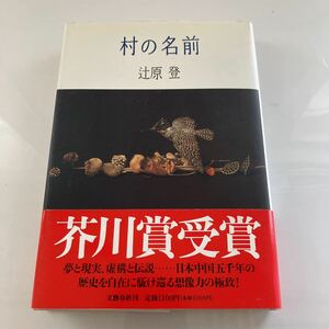 ◇送料無料◇ 村の名前 辻原登 文藝春秋 初版 帯付 ♪GM02