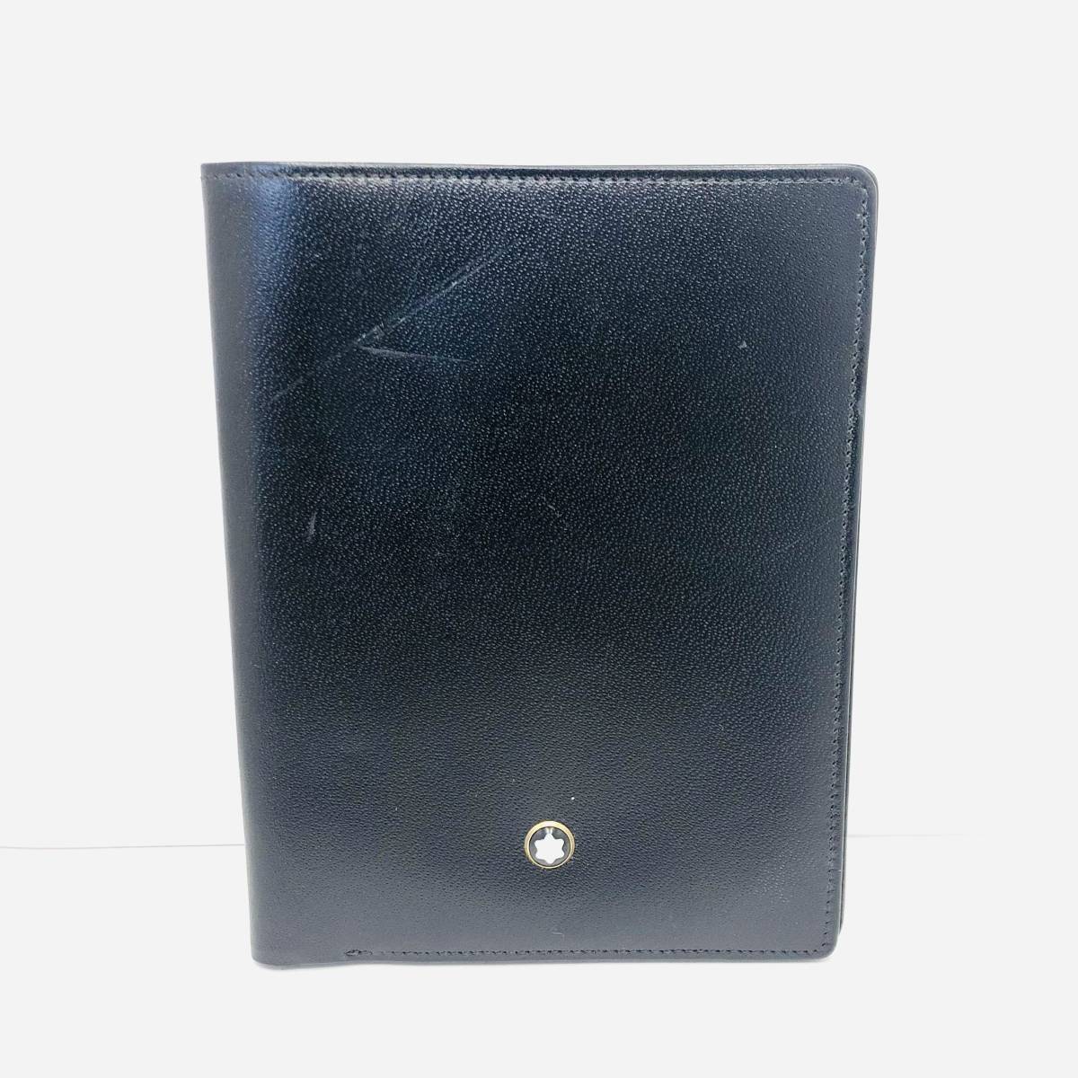 □極美品□ MONTBLANC モンブラン レザー 二つ折り パスケース 定期
